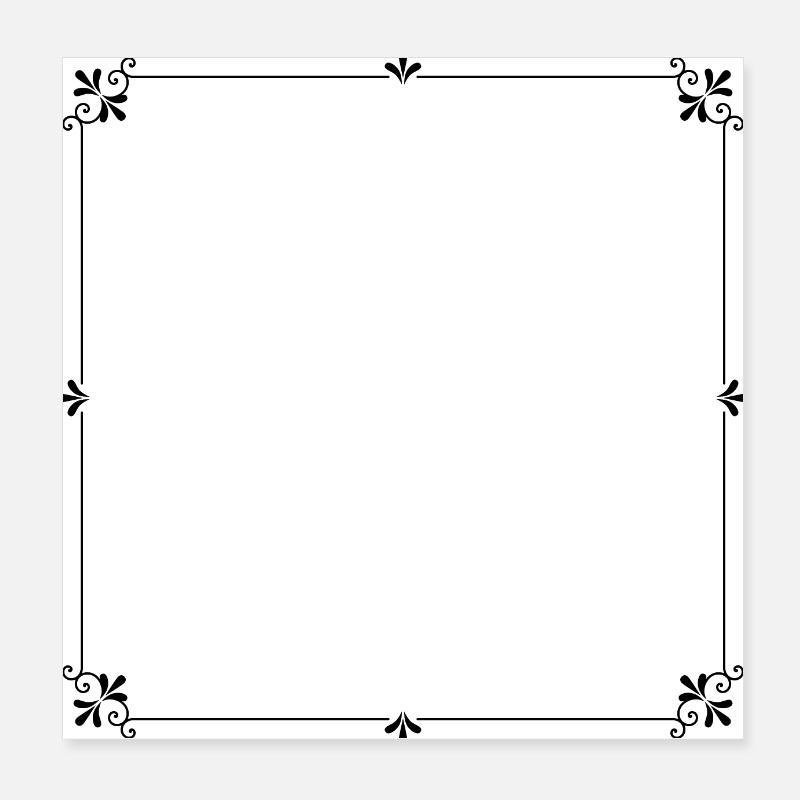 Rahmen - Poster 20x20 cm - Weiß