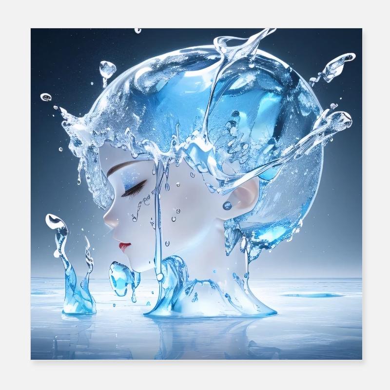 Ice Queen Poster 8" x 8" (20x20 cm)