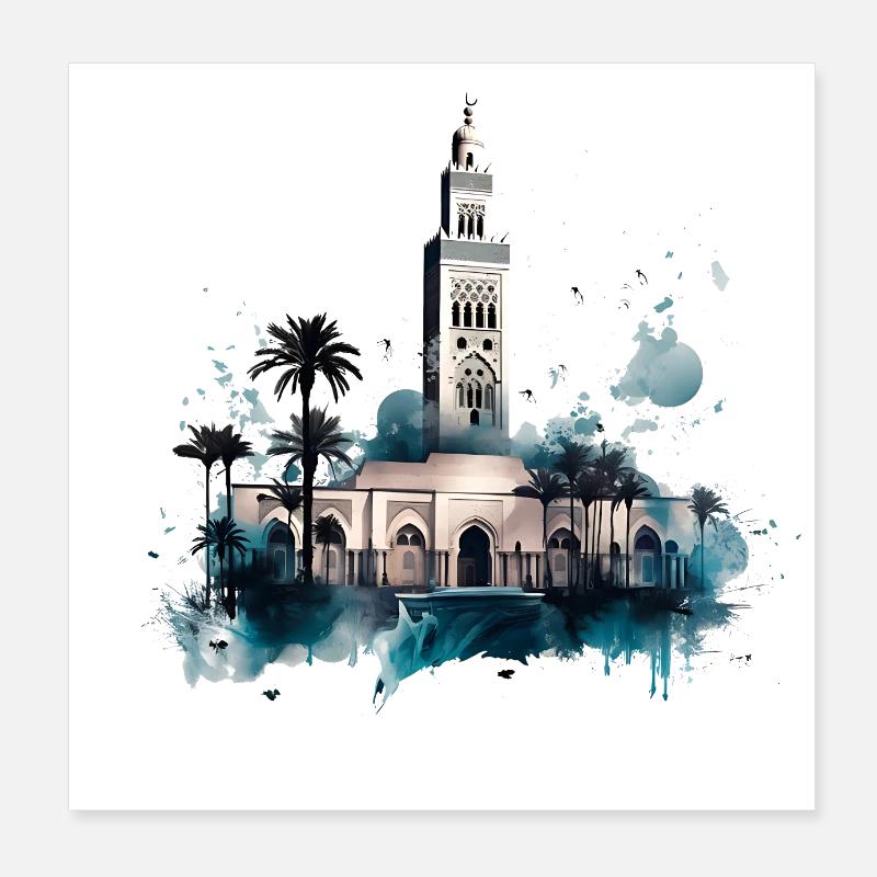 Marrakech possède une architecture magnifique Poster 20 x 20 cm