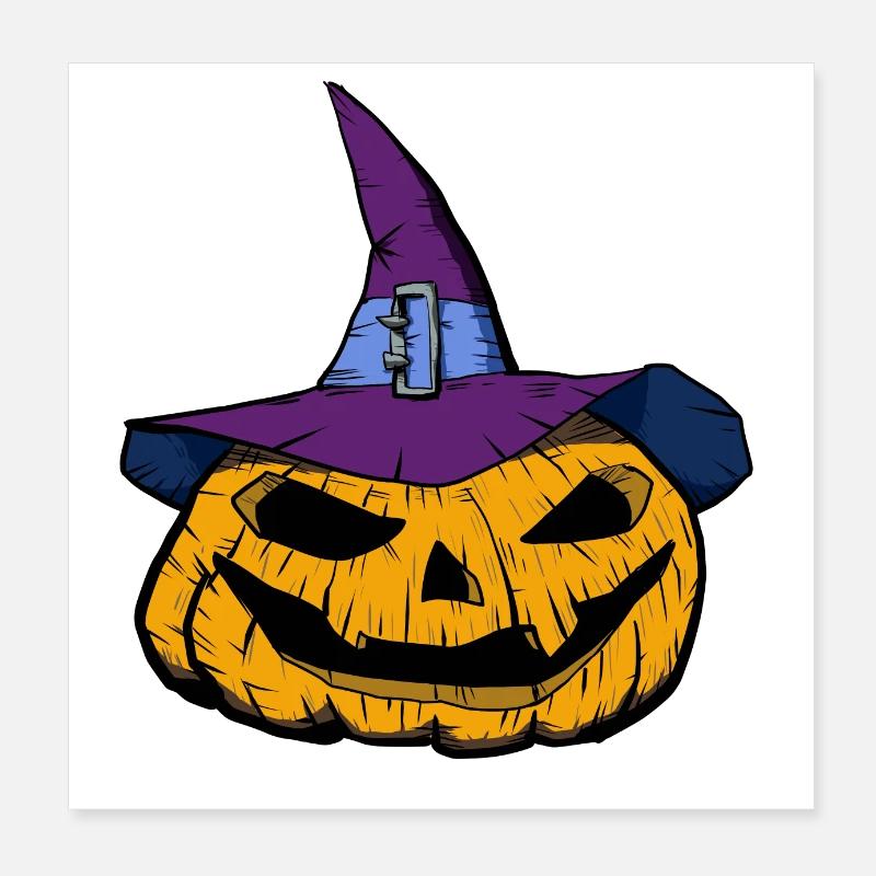 la citrouille Poster 20 x 20 cm