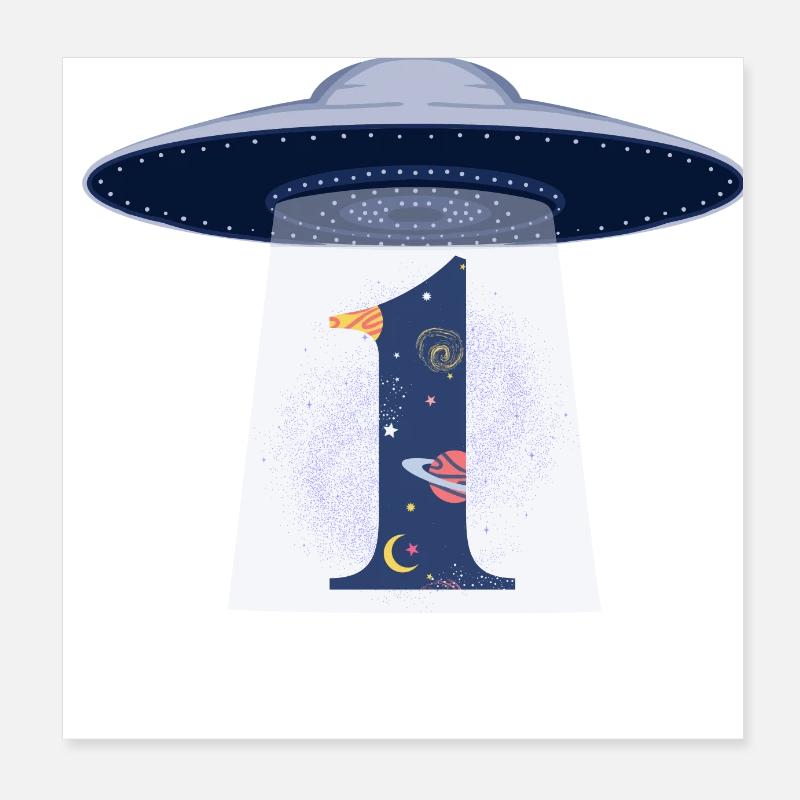 1st Anniversary UFO Attack Poster 8" x 8" (20x20 cm)