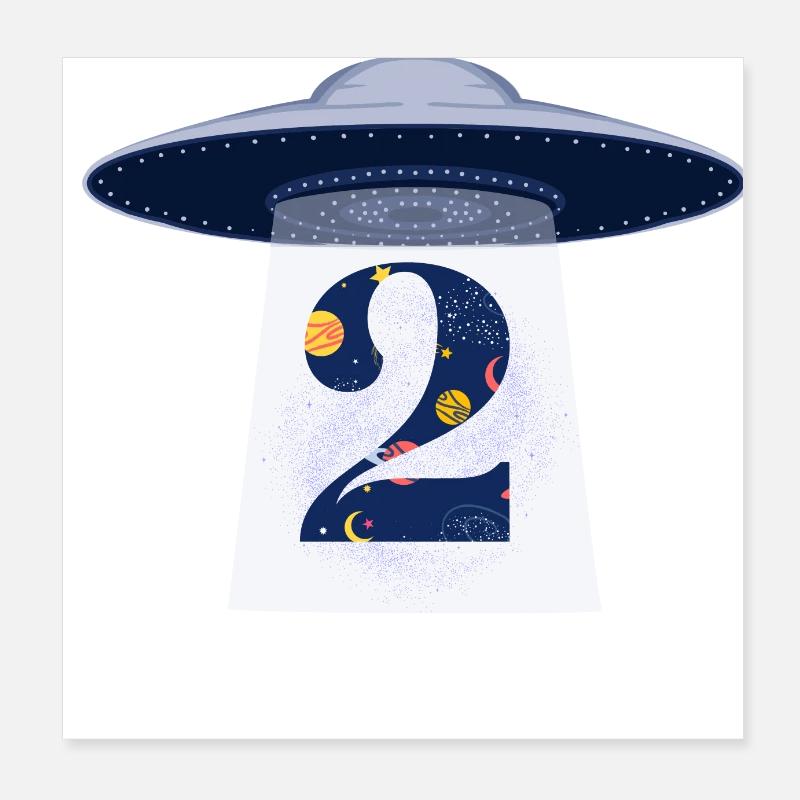 2e anniversaire ufo attaque Poster 20 x 20 cm