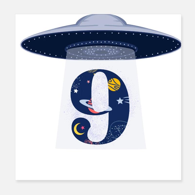 9° anniversario UFO Attack Poster 20x20 cm