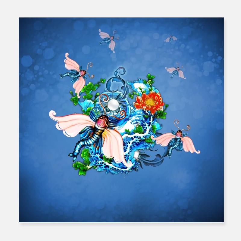 Wunderbares Tier Poster 20x20 cm