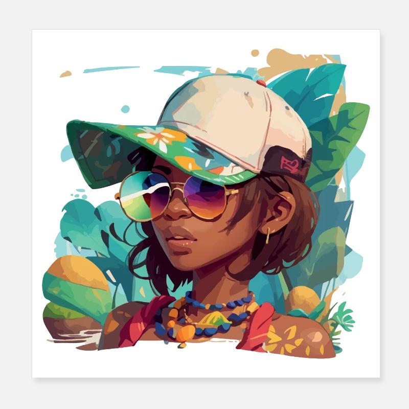 LGBTQ-Mädchen Poster 20x20 cm