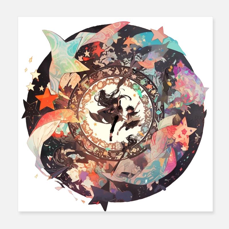 Sprint ins Herz des Universums Poster 20x20 cm