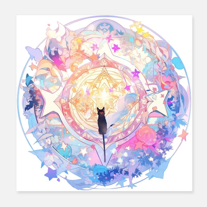 Dream Mandala Poster 8" x 8" (20x20 cm)