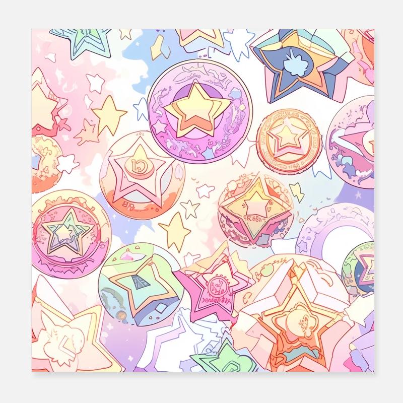 Star Orbs Poster 8" x 8" (20x20 cm)