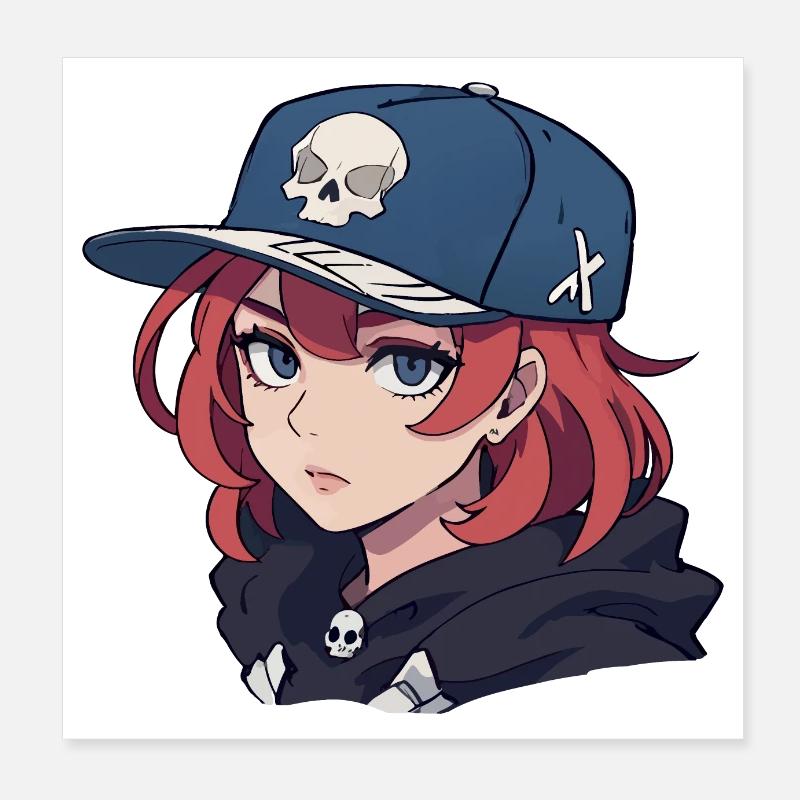 Ragazza pattinatrice Poster 20x20 cm