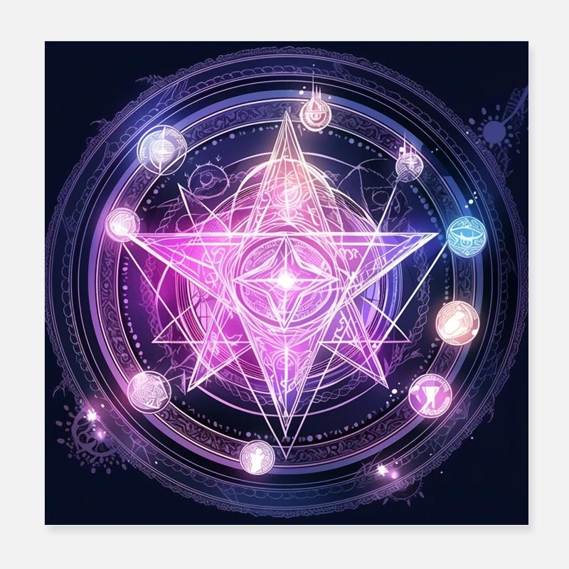 Astro-Stern Poster 20x20 cm