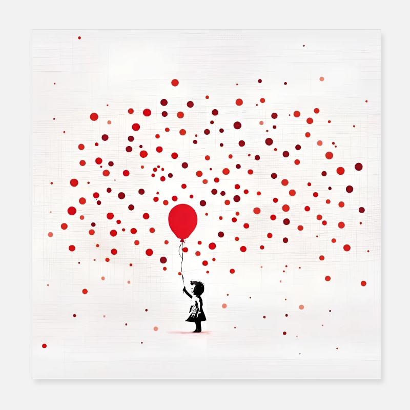 little girl Poster 8" x 8" (20x20 cm)
