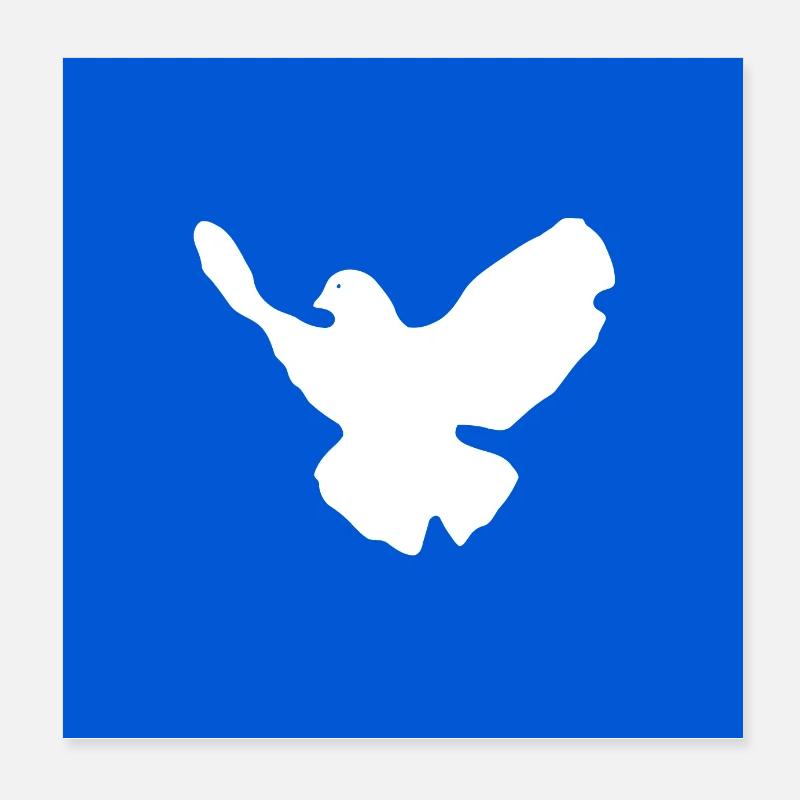 colombe de la paix Poster 20 x 20 cm