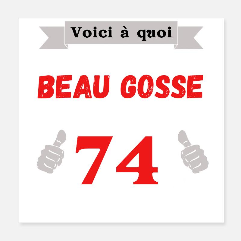 This Is What A Handsome 74-Year-Old Guy Looks Like Poster 8" x 8" (20x20 cm)