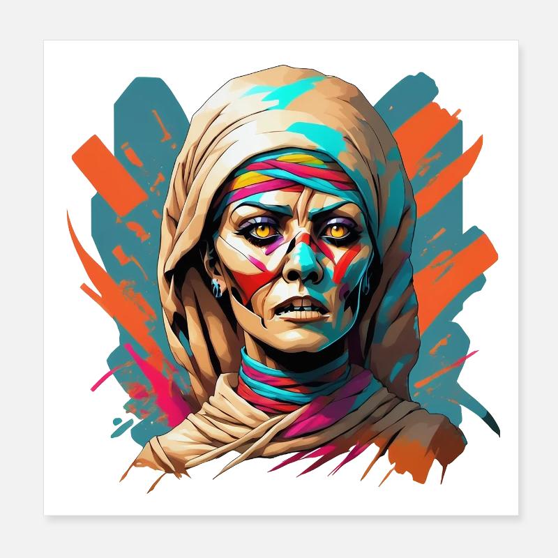 Mumie Poster 20x20 cm