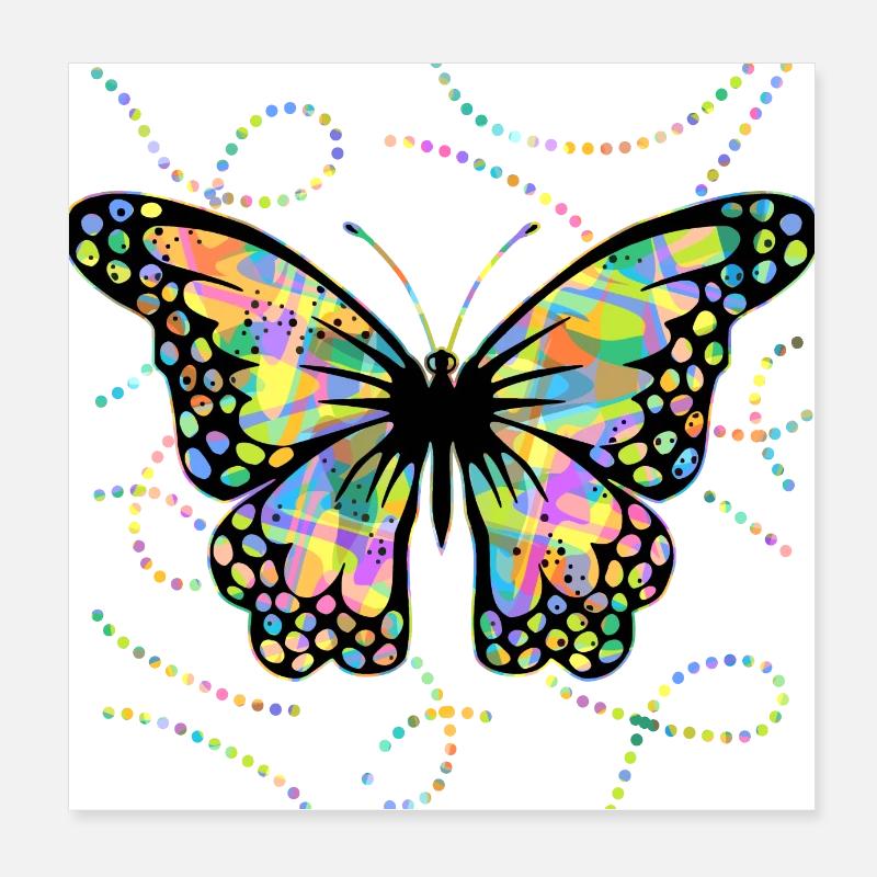 Schmetterling Poster 20x20 cm