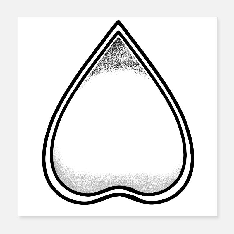 Tattoo-Stil Ouija-Zeiger Poster 20x20 cm