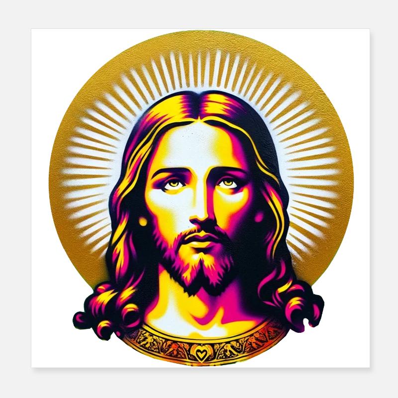 Mon Dieu Poster 20 x 20 cm