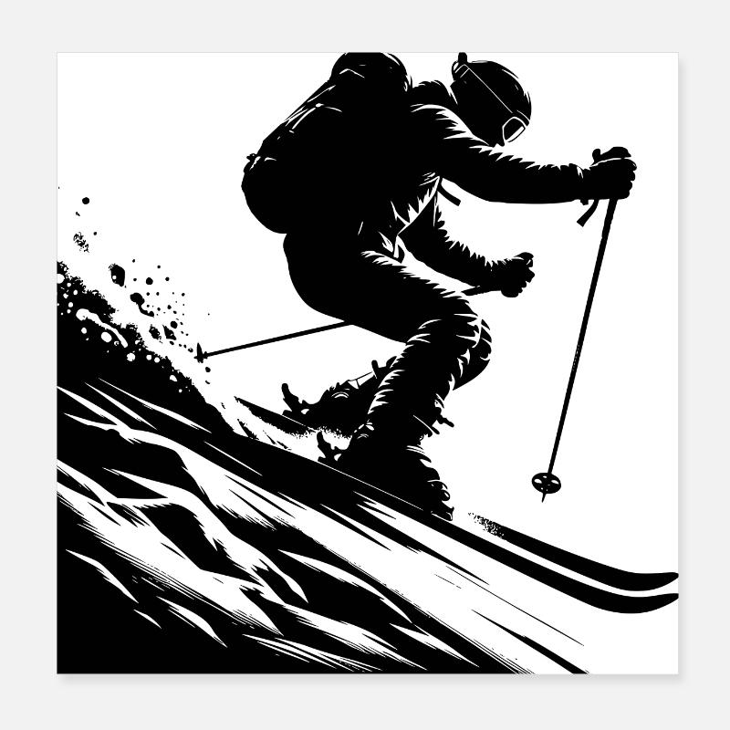 Poudrage Poster 20 x 20 cm