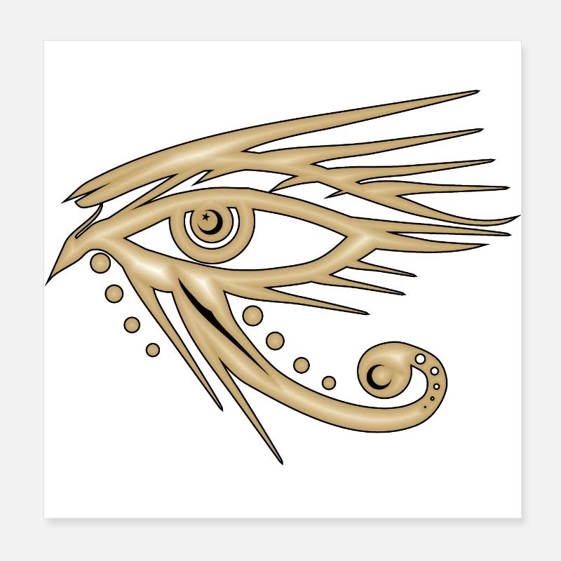 Horus Eye Poster 8" x 8" (20x20 cm)
