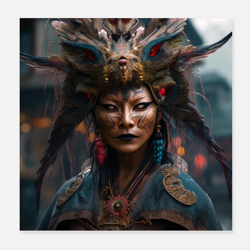 Heiterer Geist Poster 20x20 cm