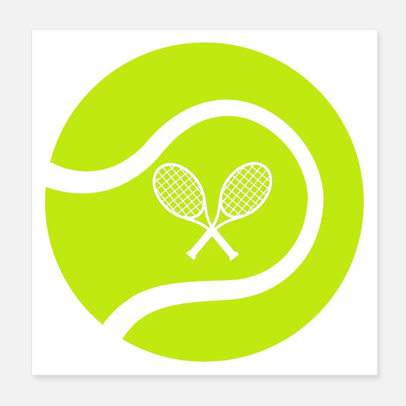 Tennis racket Poster 8" x 8" (20x20 cm)
