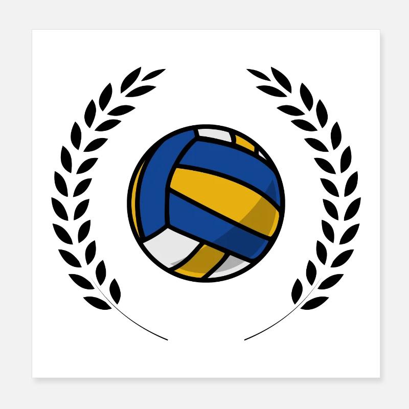Volleyball crown Poster 8" x 8" (20x20 cm)