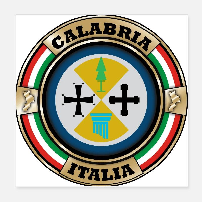 Kalabrien Poster 20x20 cm