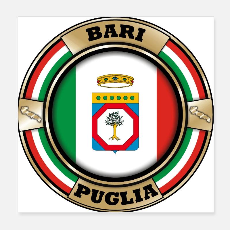 Bari Pouilles Poster 20 x 20 cm