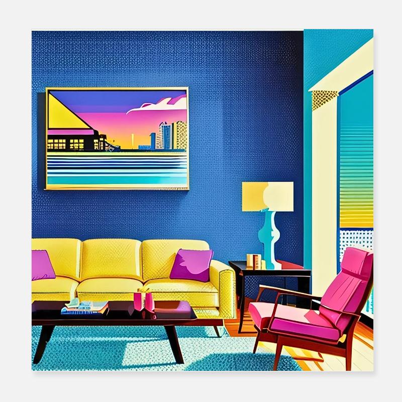 Sommernachmittag Poster 20x20 cm