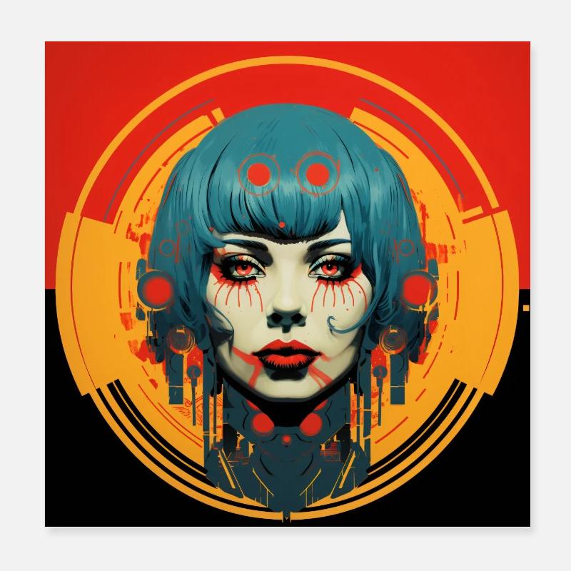 Femme Pop Art Poster 20 x 20 cm
