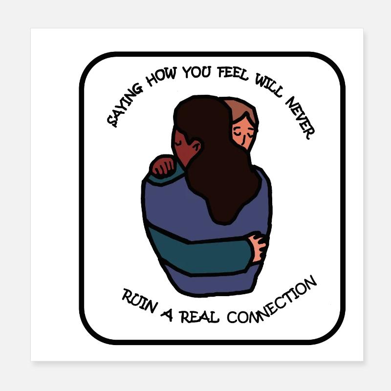 Real connection Poster 8" x 8" (20x20 cm)