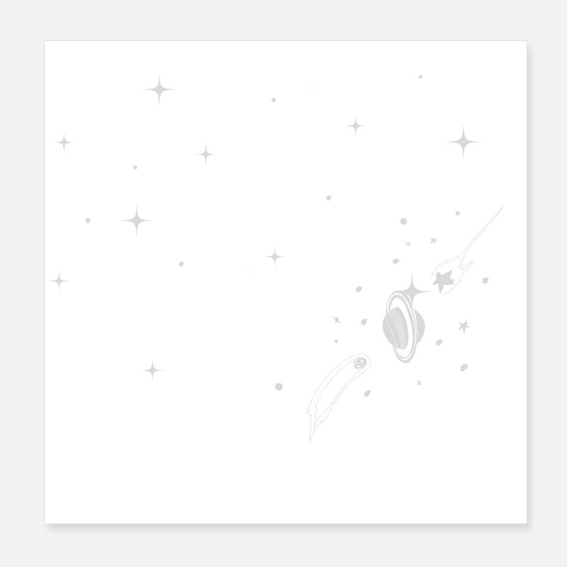 Galaxie-Geschenk Poster 20x20 cm