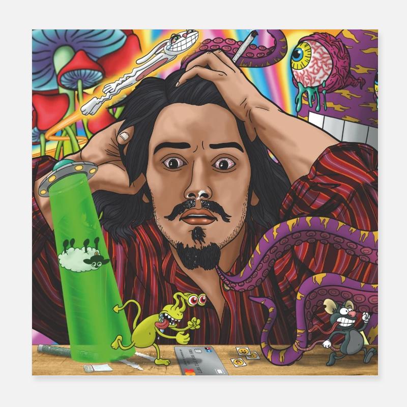 The Stoned Man Poster 20 x 20 cm