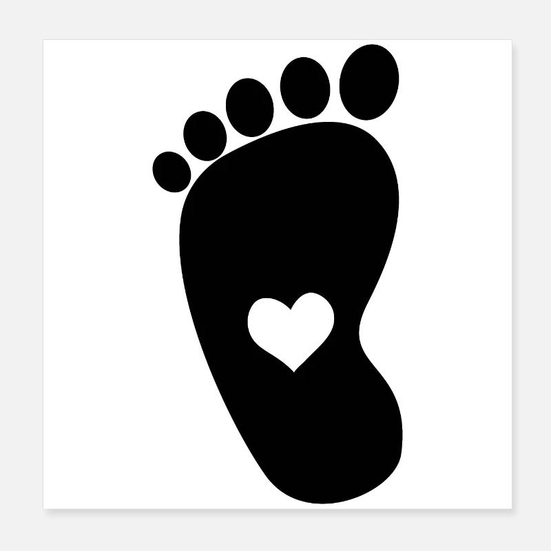 Bébé Poster 20 x 20 cm