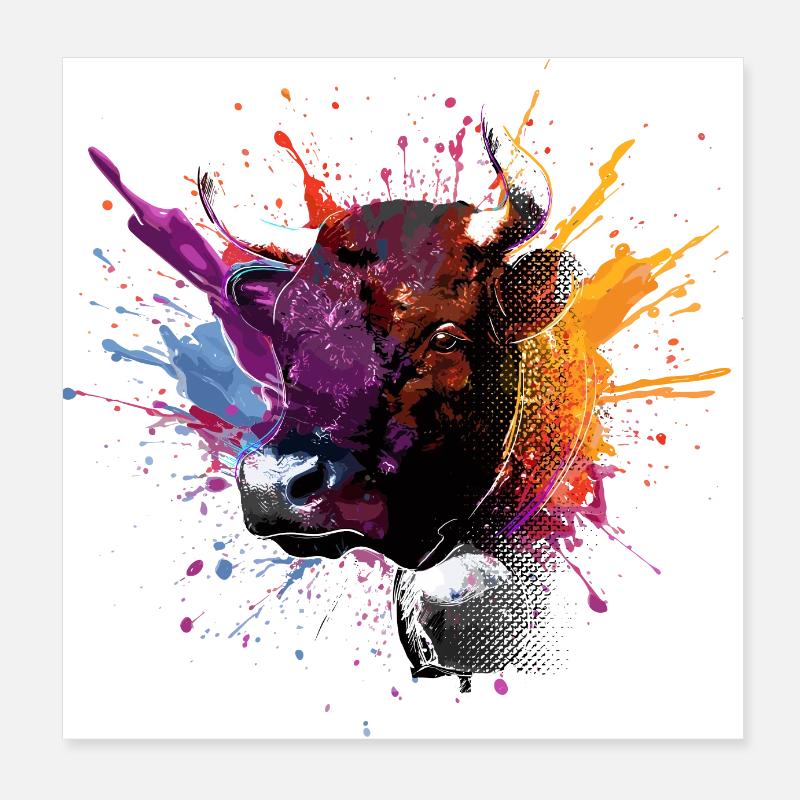 Eringenkühe, Eringer Poster 20x20 cm