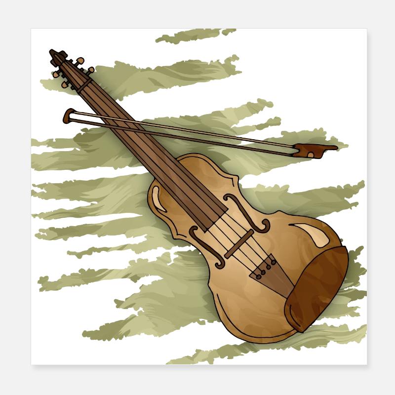 Violon Poster 20 x 20 cm