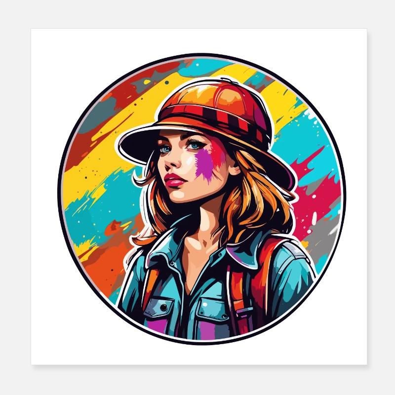 Archaeologist / Expetition / Adventure / Explorer Poster 8" x 8" (20x20 cm)