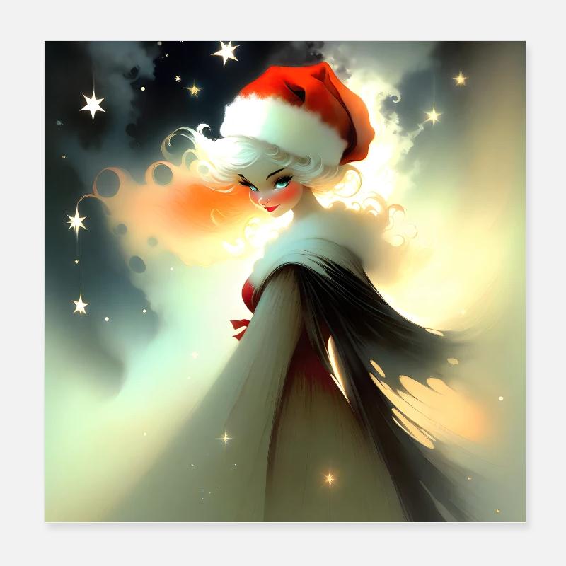 Merry Christmas #13 Poster 8" x 8" (20x20 cm)