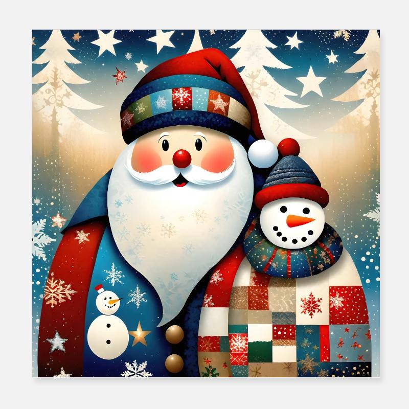 Frohe Weihnachten #16 Poster 20x20 cm