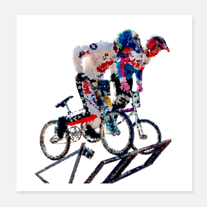 BMX Poster 8" x 8" (20x20 cm)
