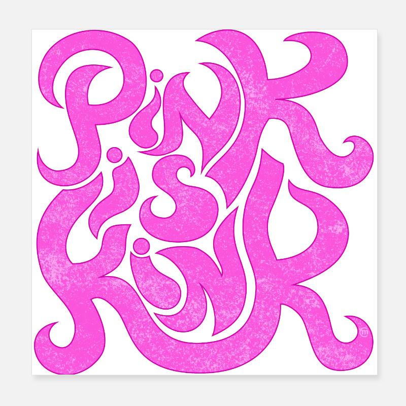 Le rose est Kink 1 Poster 20 x 20 cm