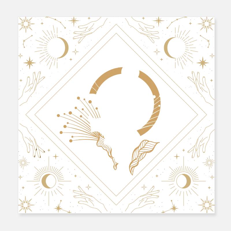 Himmlische Blume Poster 20x20 cm