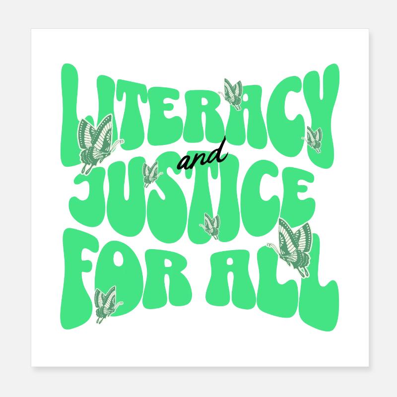 justice and justice for all Poster 8" x 8" (20x20 cm)