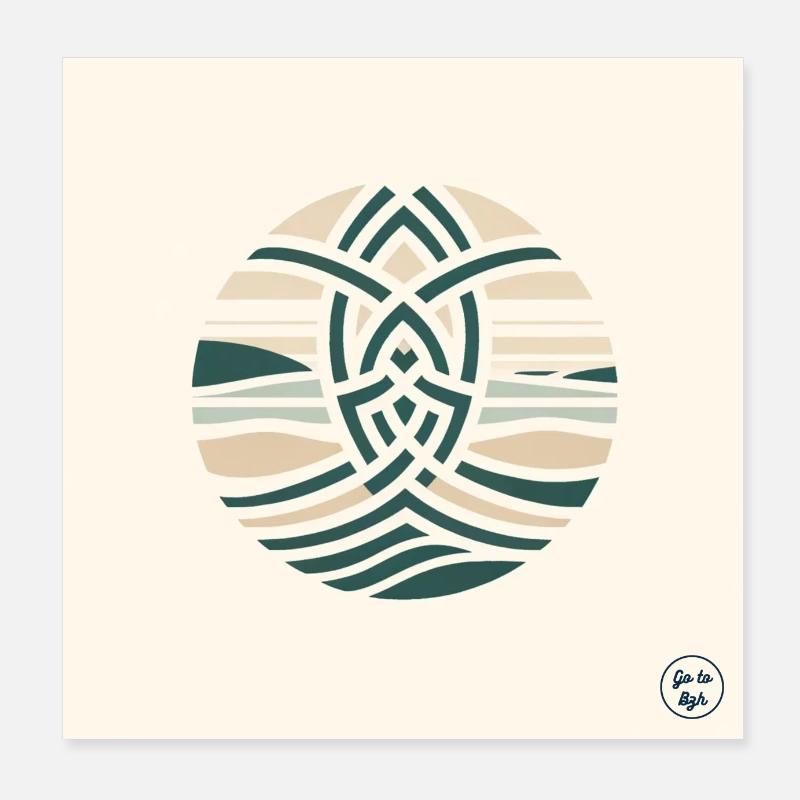 Refuge Celtique Poster 20 x 20 cm