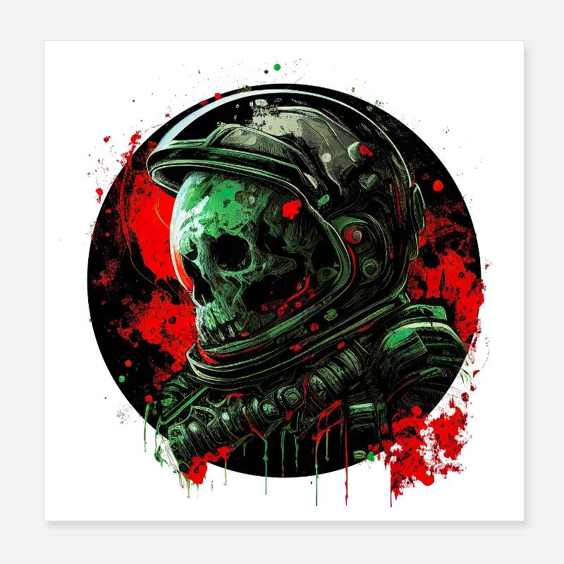 Dead galaxy Poster 8" x 8" (20x20 cm)