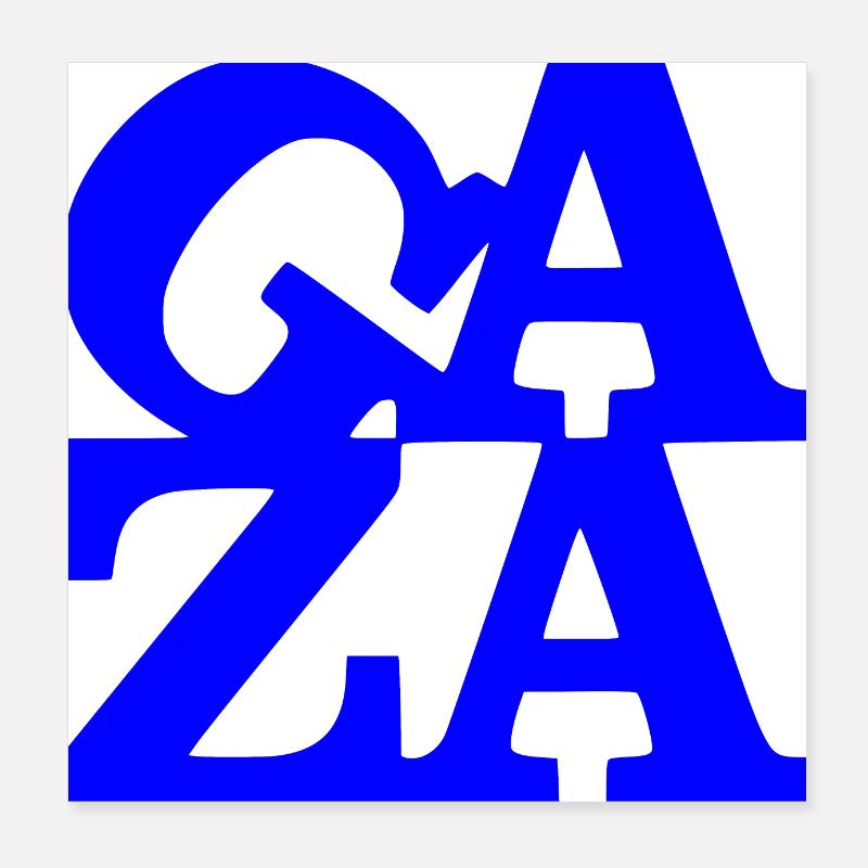 Gaza Poster 8" x 8" (20x20 cm)