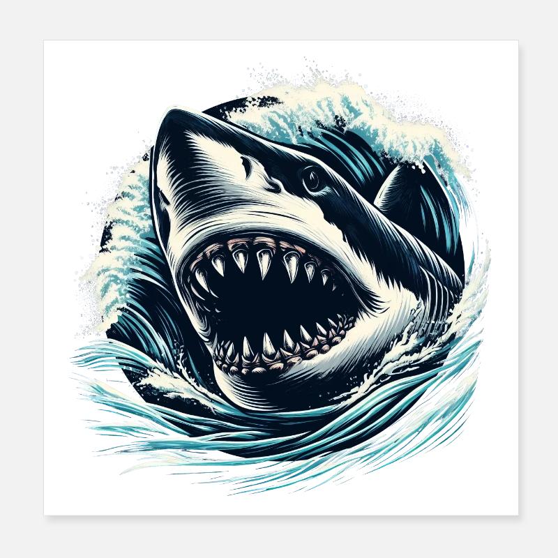 Maneater Poster 8" x 8" (20x20 cm)