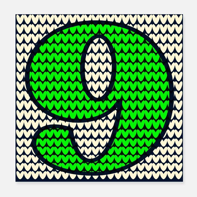 9e anniversaire d’hiver - NUMÉRO NEUF Poster 20 x 20 cm