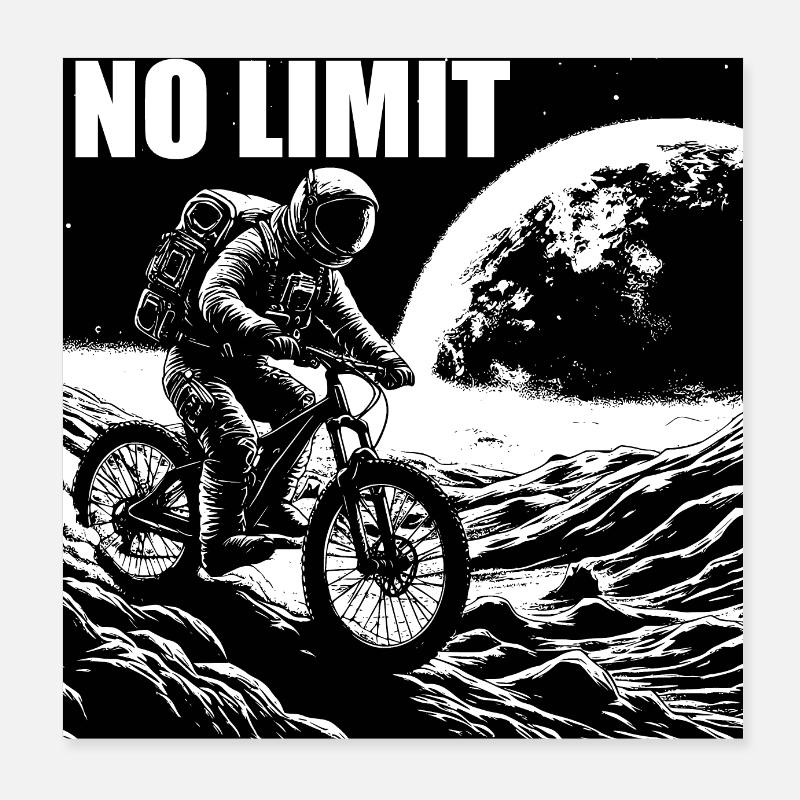 NO LIMIT Poster 8" x 8" (20x20 cm)