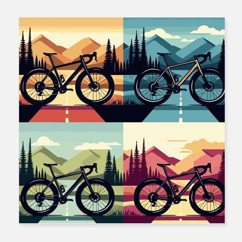 Gravier Quatre Saisons Poster 20 x 20 cm